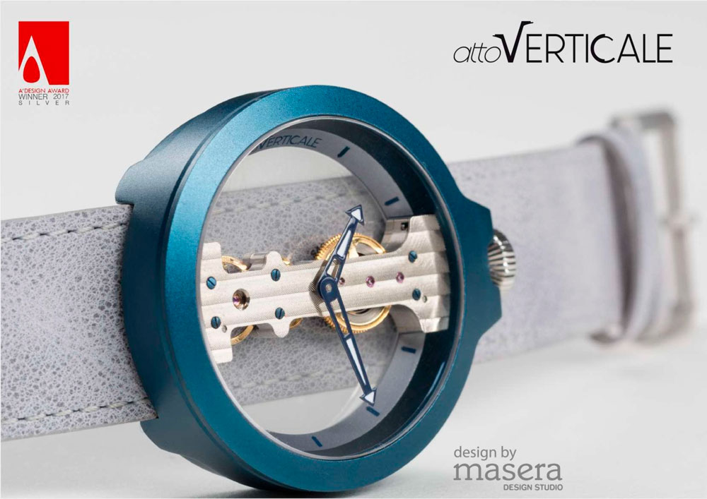 AttoVerticale® наручные часы от дизайнерской студии Masera